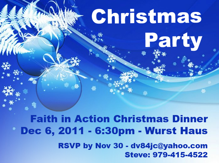 Christmas Party Invitation 2011